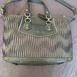 Silver Coach Bag